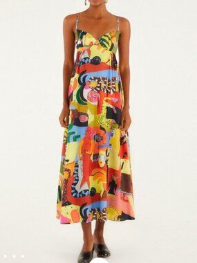 FARM Rio | Dresses | Farm Rio Romantic Garden Maxi Dress M | Poshmark